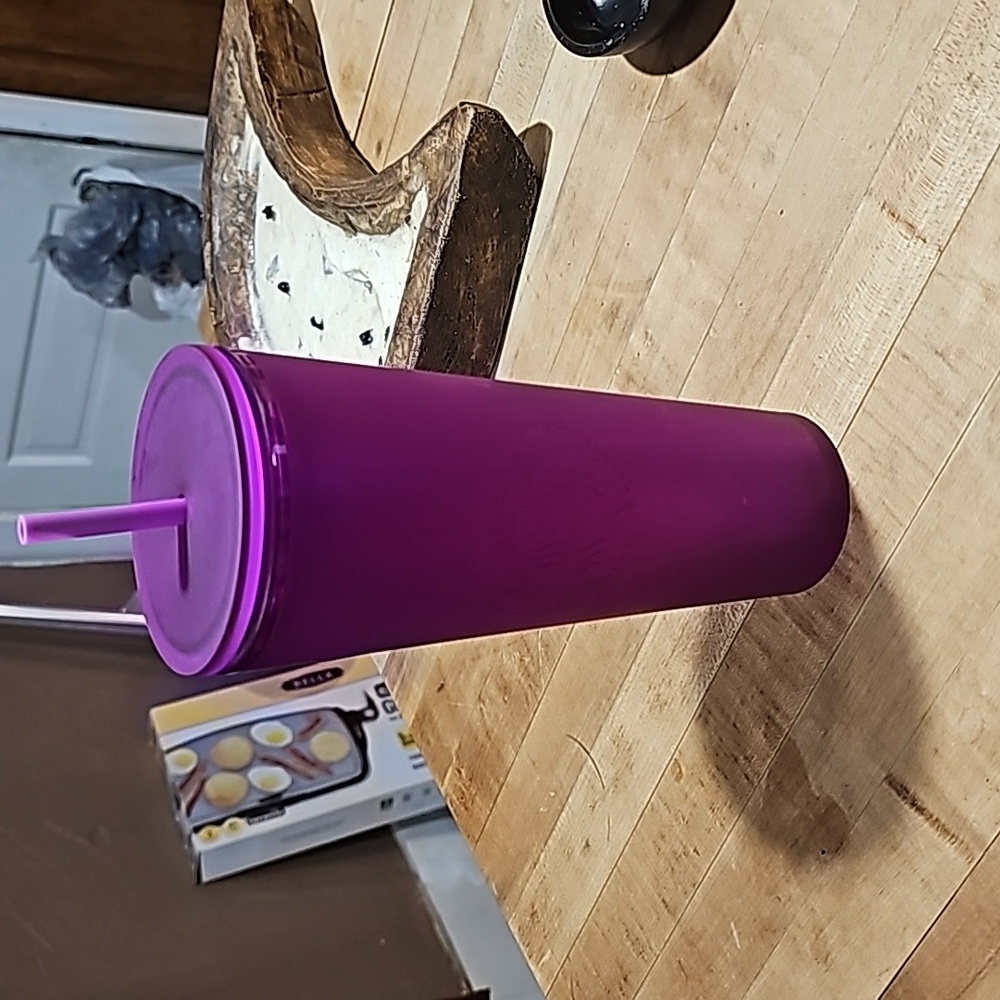 Purple soft touch starbucks tumbler